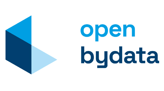 Logo von Open Bydata mit stilisierten Dreiecken